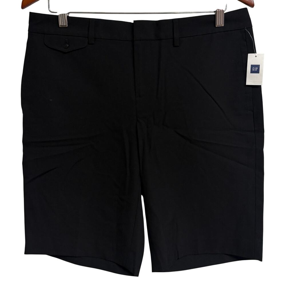 Gap City Shorts Women Size 6 Black Stretch Pockets Casual Walking NWT New